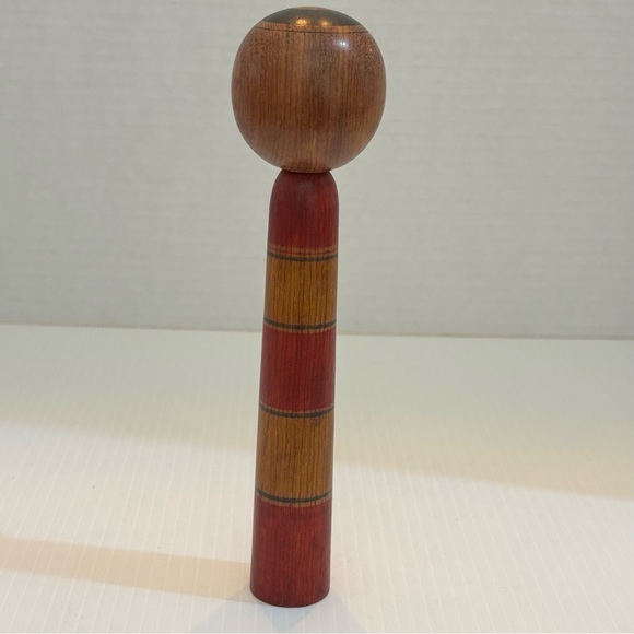 Japanese Vintage Kokeshi Doll, signed 7” - Picture 4 of 13